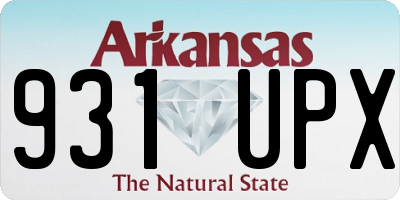 AR license plate 931UPX