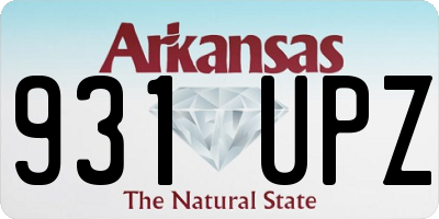 AR license plate 931UPZ