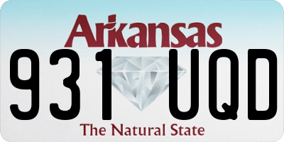 AR license plate 931UQD