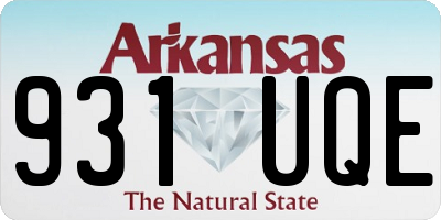 AR license plate 931UQE
