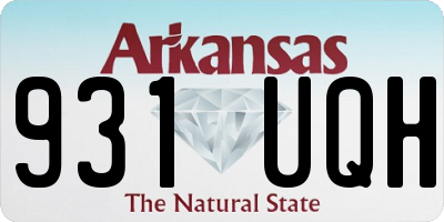 AR license plate 931UQH