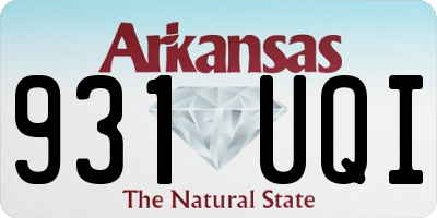 AR license plate 931UQI