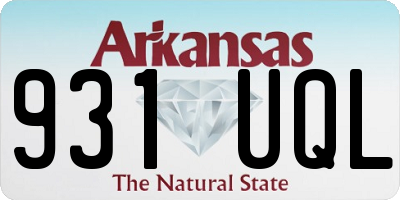 AR license plate 931UQL