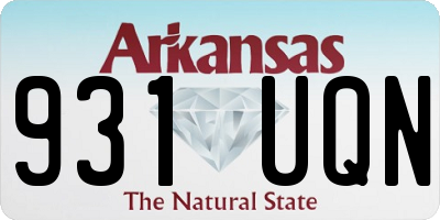AR license plate 931UQN