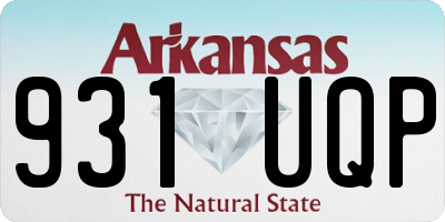 AR license plate 931UQP