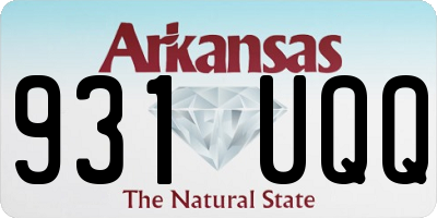 AR license plate 931UQQ