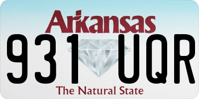 AR license plate 931UQR