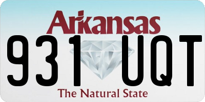 AR license plate 931UQT