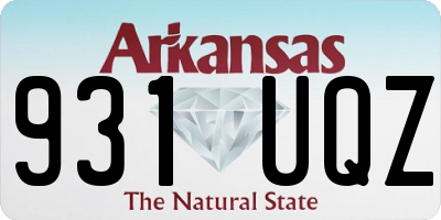 AR license plate 931UQZ
