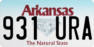 AR license plate 931URA