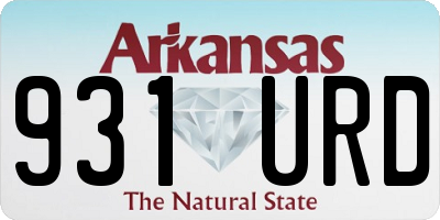 AR license plate 931URD
