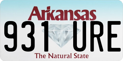 AR license plate 931URE