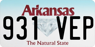 AR license plate 931VEP