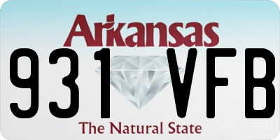 AR license plate 931VFB