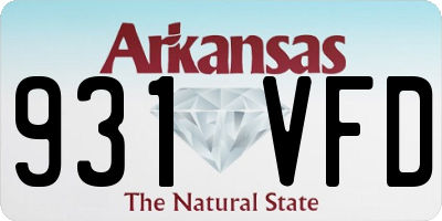 AR license plate 931VFD