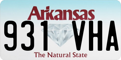 AR license plate 931VHA