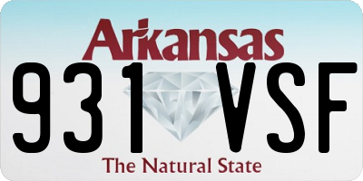 AR license plate 931VSF