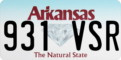 AR license plate 931VSR