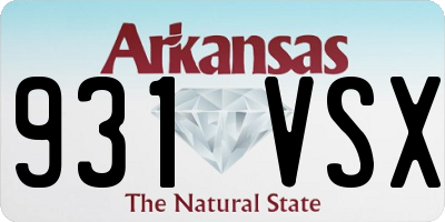 AR license plate 931VSX