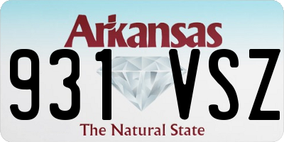 AR license plate 931VSZ