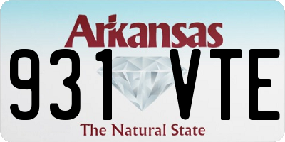 AR license plate 931VTE