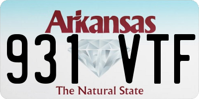 AR license plate 931VTF
