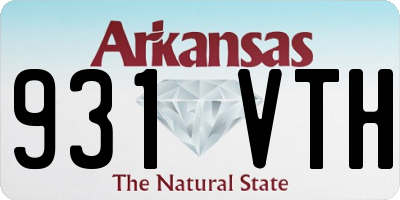 AR license plate 931VTH