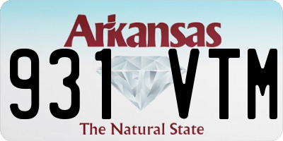 AR license plate 931VTM