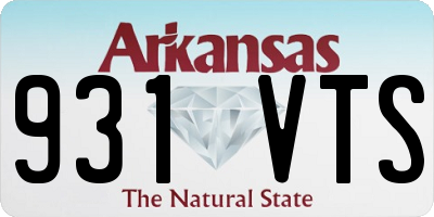AR license plate 931VTS