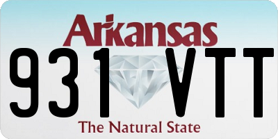 AR license plate 931VTT