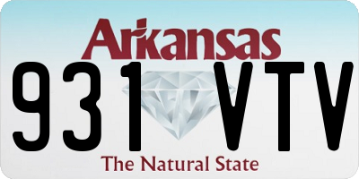 AR license plate 931VTV