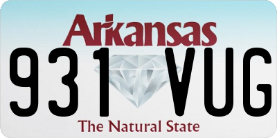 AR license plate 931VUG