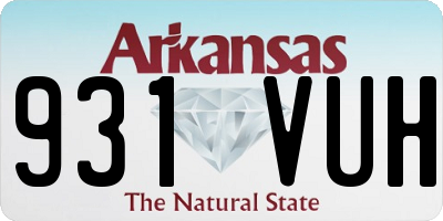 AR license plate 931VUH