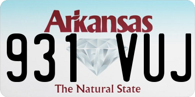 AR license plate 931VUJ