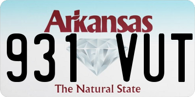 AR license plate 931VUT