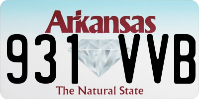 AR license plate 931VVB