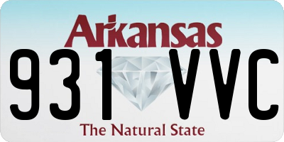 AR license plate 931VVC