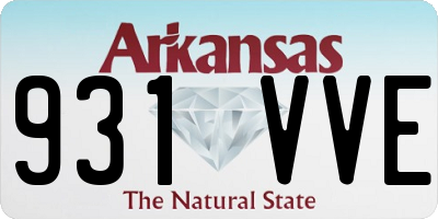 AR license plate 931VVE