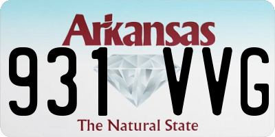 AR license plate 931VVG