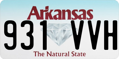 AR license plate 931VVH