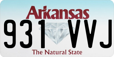 AR license plate 931VVJ