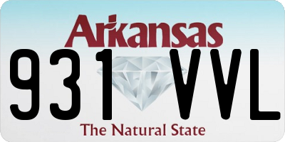 AR license plate 931VVL