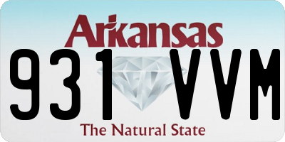 AR license plate 931VVM