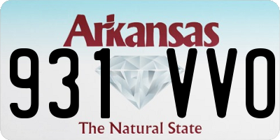 AR license plate 931VVO
