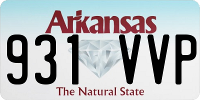 AR license plate 931VVP