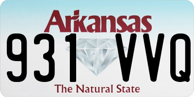 AR license plate 931VVQ