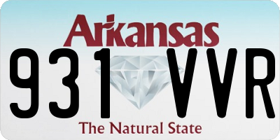 AR license plate 931VVR