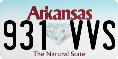 AR license plate 931VVS