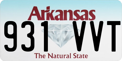 AR license plate 931VVT