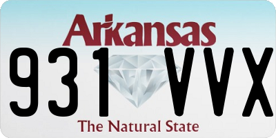 AR license plate 931VVX